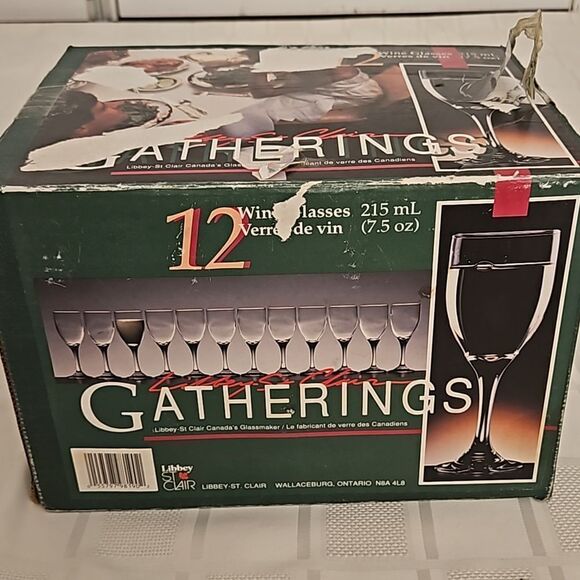 Libbey Wine Glasses Set Of 12 Clear - Picture 13 of 16